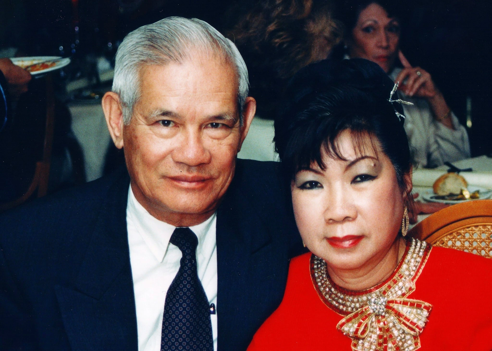 Đặng Văn Phi and Lê Thị Chất together later in life.